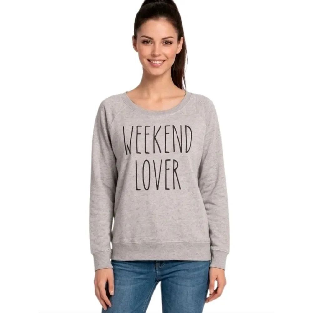 MV Sport Pink And Gray Graphic Sweatshirt Size M
